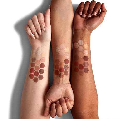 NYX Professional Makeup Eye Shadow Palette, Pressed Pigments, 16 Shades, Matte, Satin, Metallic, Ultimate Palette, Shade: Warm Neutrals thumbnail 3