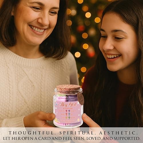 Hey Girl Bible Verse Jar – 92 Encouraging Scriptures for Teen Girls, Trendy Stuff & Gifts for Teen Girl, Back to School Essentials, Birthday Gifts & Christian Inspirational Jar for Teens thumbnail 5