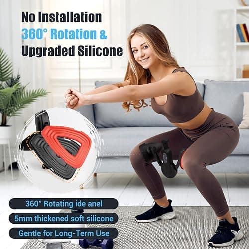 Thigh Trainer for Women, 15-80LB Adjustable Resistance with Resistance Band | Inner Thigh Exerciser for Pelvic Floor Muscle, Shaping, Yoga & Home Fitness, Includes a Storage Pouch and Training Manual thumbnail 3