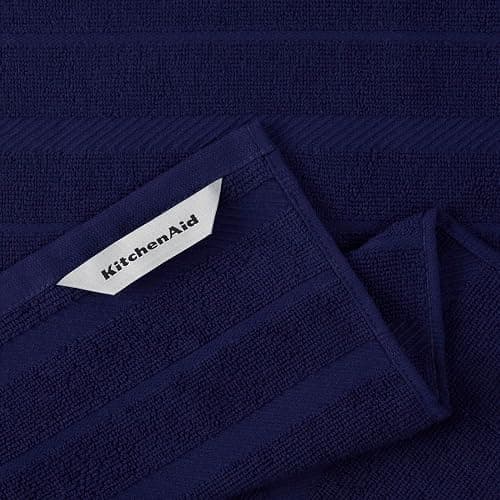 KitchenAid Albany Kitchen Towel 4-Pack Set, Cobalt Blue/White, 16"x26" thumbnail 4