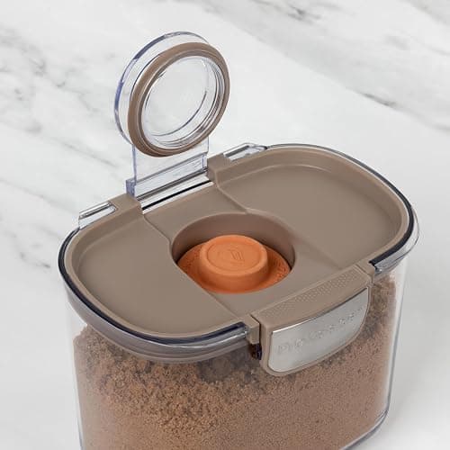 ProKeeper+ Airtight Food Storage Container Set – Clear Plastic Flour and Sugar Canister Set with Magnetic Accessories for Kitchen Organization (Taupe, 13-Piece) thumbnail 5