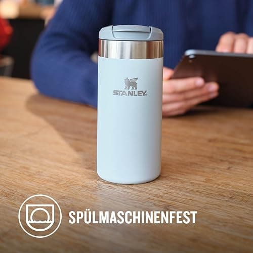 Stanley Aerolight Transit Thermobecher 0.35L - Hält 4 Stunden Heiß - Spülmaschinenfest - Kaffeebecher To Go Auslaufsicher - Kompatibel Mit Gängigen Pkw-Getränkehalterungen - Thermosflasche - Rose - 0.35L - Rose Quartz thumbnail 6