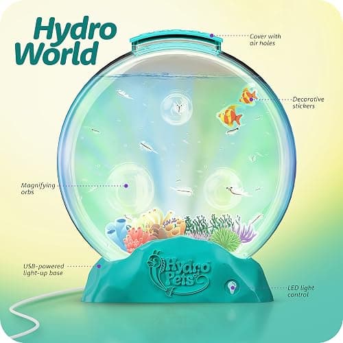 HydroPets Live Sea Pets Habitat Kit, Light Up Tank - Science Experiments Kits - Educational STEM Kids Toys for Boys & Girls Age 6, 7, 8, 9, 10-12+ Year Old Toy Gifts - Hatch & Grow Aquatic HDROPT thumbnail 2