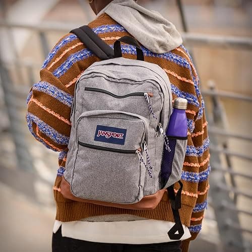 JanSport Cool Backpack, with 15-inch Laptop Sleeve - Large Computer Bag Rucksack with 2 Compartments, Ergonomic Straps, Black thumbnail 7