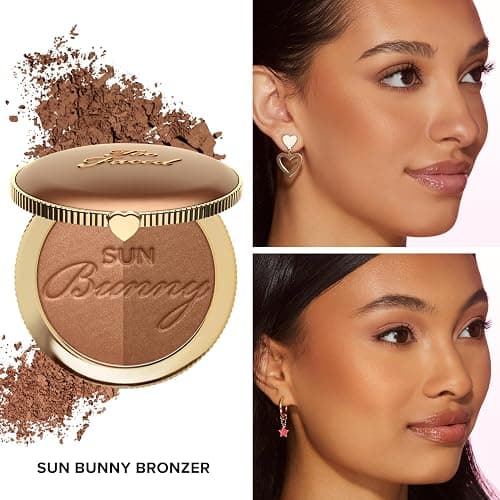 Too Faced Sun Bunny Bronzer | Buildable Highlighter + Bronzer Duo for Luminous Glow and Sun-Kissed Finish, 0.28 Ounce thumbnail 3