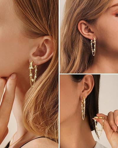 Dangle Earrings (Gold) thumbnail 4