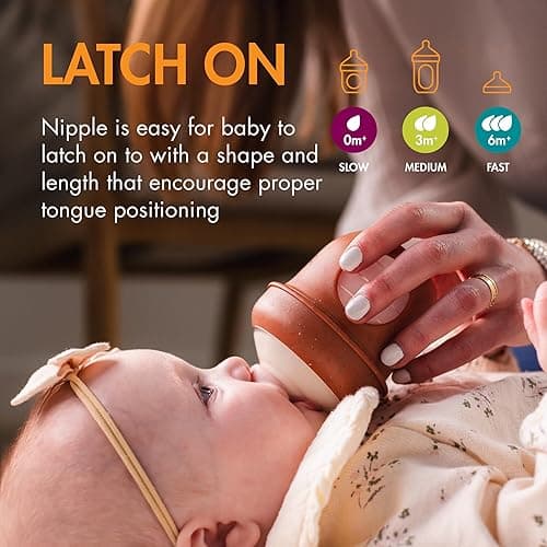 Boon Nursh Baby Bottle Gift Set - Baby Feeding Essentials for New Moms - Includes 4 Oz and 8 Oz Baby Bottles, Storage Lids, Fast Flow Nipples, Storage Buns, Straw Lid, and Mod Baby Bottle Brush Set thumbnail 3