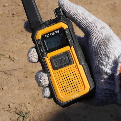 Retevis RB48 Waterproof Walkie Talkies, Heavy Duty Two Way Radio, Advanced Triple Proof, Vibration Call, USB-C, SOS,2000mAh, NOAA, 2 Way Radio(2 Pack) Yellow thumbnail 11