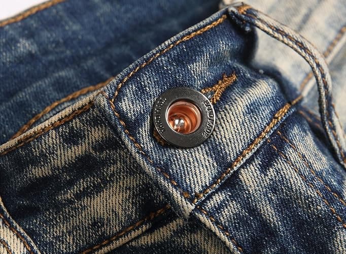 AITITIA Men's Ripped Regular Fit Stretch Jeans thumbnail 8