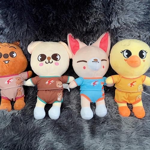 RHEETADA 8 PCS Skzoo Plushies Set 9.8 Inches 2024 New Stray Kids Cute Stuffed Animals Toy Stray Kids for Boys and Girls(R) - R thumbnail 2