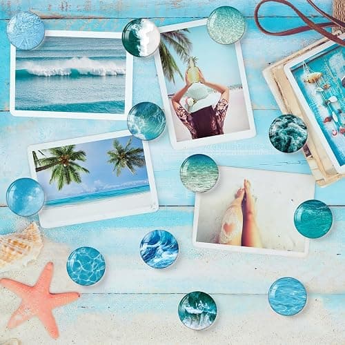 MORCART 16PCS Fridge Magnets, Ocean Magnets Decoration for Refrigerator Locker Whiteboard Decorative Magnetic Board Cabinets Classroom Office Cubicle School Cute thumbnail 4