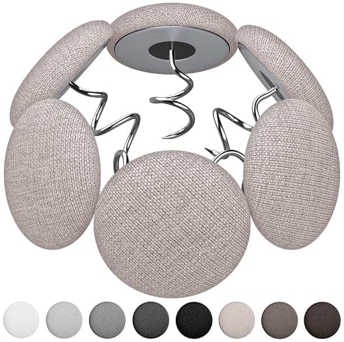 12 Colors Fabric Covered Button Twist Pins Dust Ruffle Pins- for Sofa，Upholstery，Armchair Caddies, Armrest Covers,Bed Skirts, Slipcovers, Headliners (Light Brown, 24) - Image 1