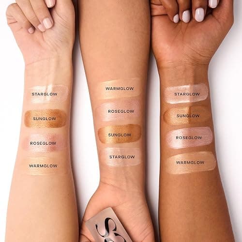 Saie Glowy Super Gel - Hydrating Makeup Primer and Illuminating Glow Serum Enriched with Vitamin C and Squalane Oil - All-Over Liquid Highlighter Makeup for Instant Glass Skin - Sunglow (1 oz) thumbnail 4