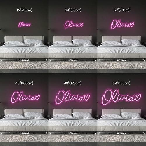 Custom Neon Sign,Personalized LED Neon Light for Wall Decor Bedroom Wedding Birthday Party Gift Bar Salon Business Decor,Customizable Name Sign for Indoor Events & Party Decorations thumbnail 4