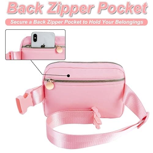 Uygafly Graduation Gifts for Girls Teen,Belt Bag for Women Girls Initial Crossbody Bag Waist Packs Teens Fanny Pack,Personalized Accessories for Preppy Cute Stuff Gifts for Teens Girls Kids | Peach,C thumbnail 4