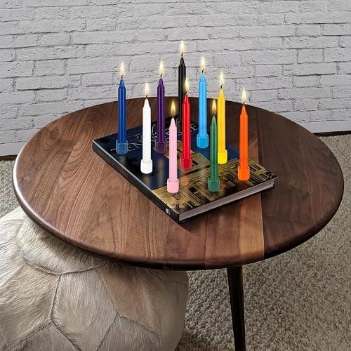 Mega Candles 20 pcs Unscented Silver Exquisite Mini Taper Spell Candles, 4 Inch Tall x 1/2 Inch Diameter, Magic Chimes, Enchantment, Casting Rituals, Witchcraft, Wiccan, Altar, Metaphysical thumbnail 5