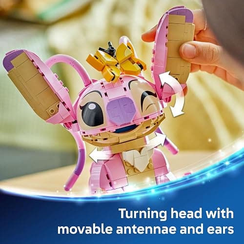 LEGO | Disney Angel - Lilo & Stitch Building Toy - Brick Built Display Figure with 3 Heart Balloons & a Butterfly - Gift for 9+ Year Old Girls, Boys and Adult Fans - 43257 thumbnail 6
