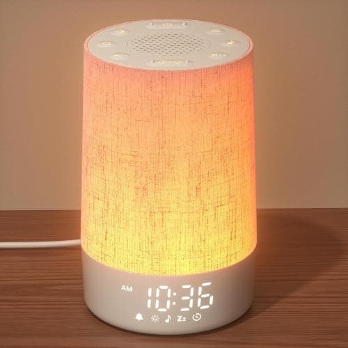 LIORQUE Sunrise Alarm Clock Wake Up Light 30 Soothing Sounds & White Noise, Digital Alarm Clock with Mains Powered for Bedroom, Adjustable 10 Brightness Levels & Night Light for Kids Adults - Image 1