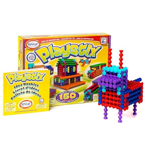 Playstix Construction Toy Building Blocks Set 150 Piece STEM Kit thumbnail 8