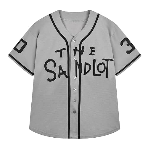 Men's The Sandlot Baseball Jersey #30 Stitched The Sandlot Benny The Jet Rodriguez Movie Baseball Jersey thumbnail 2