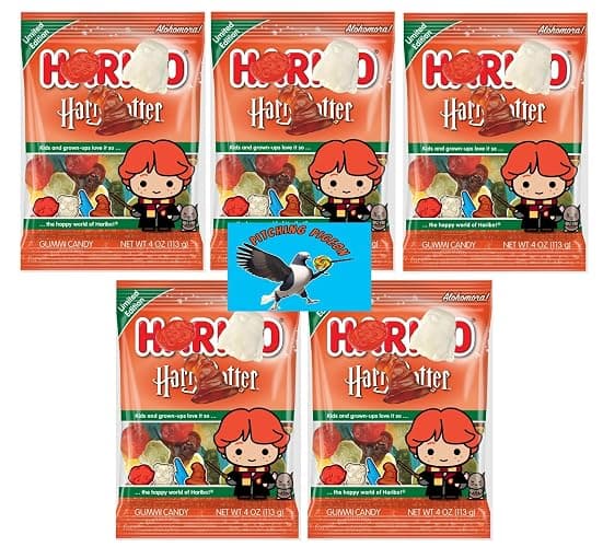 Haribo Potter Ron Edition 31.5oz Gummy Easter Basket Candy - Includes PITCHING PIGEON Brand Magnet - Image 1