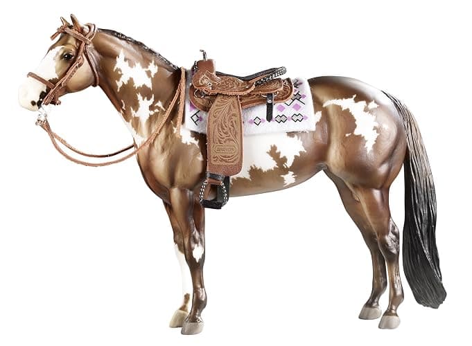 Breyer Traditional Cimarron Western Pleasure Saddle (1:9 Scale), 6.5"L x 7.875"H H - Image 1