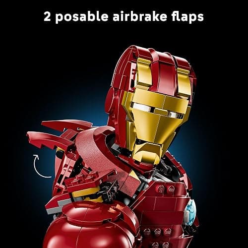 LEGO Marvel Iron Man MK4 Bust - Building Kit for Adults, Ages 18+ - Includes Iron Man Minifigure - Collectible Model for Super Hero Fans - Gift for Men and Women - 76327 thumbnail 7