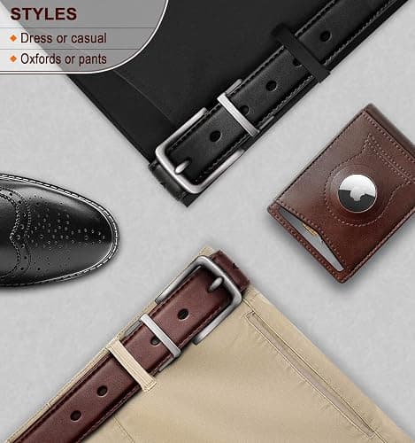 BULLIANT Men's Belt,Reversible Belt Adjustable For Gift Men 1.25”-Cut For Fit-2 Sides in 1 Belt(Not 2) thumbnail 8