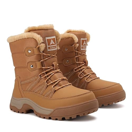 AZBZCZ Womens Snow Boots Anti-Slip Cold Weather Fur Lined Comfortable Winter Shoes thumbnail 3