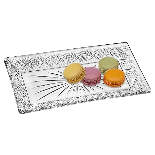 Godinger Dublin Rectangular Crystal Tray, 12 Inch x 6.5 Inch thumbnail 3