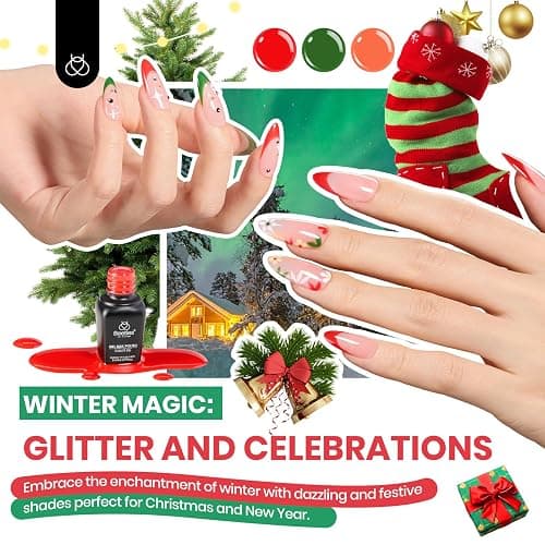 Beetles Gel Polish Seasonal Symphony- 85Pcs Gift Gel Nail Polish Kit with UV Light, 55 Colors Nail Set with Diamond Decorations & Manicure Art Stickers and Tools Soak Off All Season Gift for women thumbnail 4