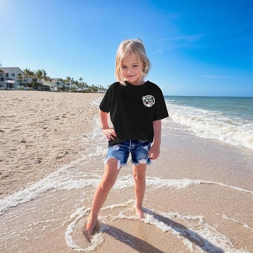 Zoemghc Girl's Hawaiian Graphic Tees Kids Cute Preppy Shirts Beach Tshirt Letter Printed Loose Fit Casual Summer Tops thumbnail 3