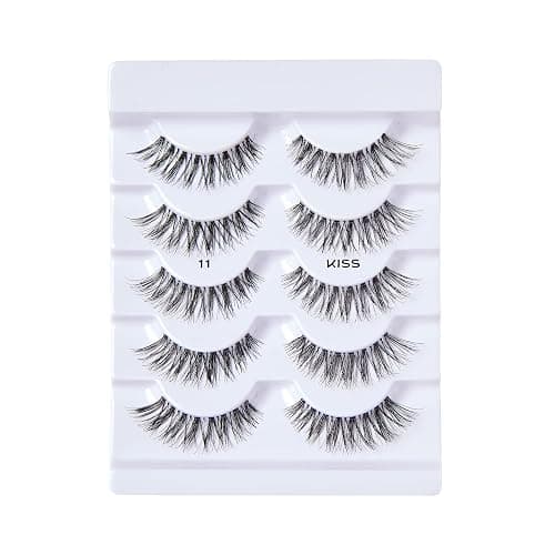 KISS So Wispy, False Eyelashes, 'Style #11', 12mm, Includes 5 Pairs Of Lashes, Easy to Apply, Reusable Lash Clusters thumbnail 13