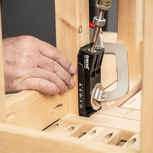 Trend Twin Pocket Hole Jig with HSS Drill Bit & Depth Setting Collar, Square Drive Bit & Pocket Hole Screws Selection, PH/JIG/C thumbnail 11