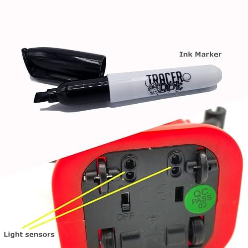 TracerBot – Mini Inductive Robot That Follows The Black Line You Draw. Fun, Educational, and Interactive STEM Toy with Limitless Ways to Play! Promotes Logic and Creativity Training. thumbnail 2
