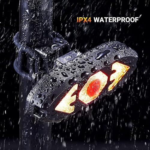 Bike Tail Light with Turn Signals Wireless Remote Control Waterproof Bicycle Rear Light Back USB Rechargeable Ultra Bright Safety Warning Cycling Taillight for Night thumbnail 4