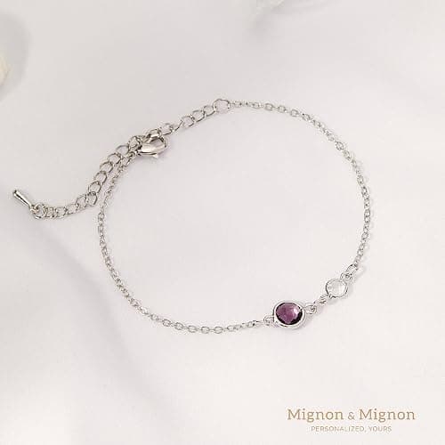 MignonandMignon Family Birthstone Bracelet for Women Custom Gift for Mom from Daughter Handmade Jewelry Birthday Gift for her – BSBR-MC thumbnail 5