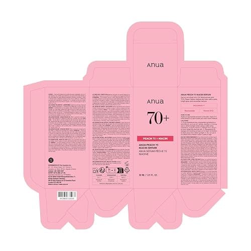 ANUA Peach 70 Niacinamide Serum, aufhellendes, feuchtigkeitsspendendes Gesichtsserum, tägliche Schönheitspflege, 30 ml/1,01 fl. oz. thumbnail 8