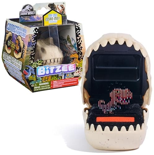 Bitzee, Jurassic World Interactive Dinosaur Toy with 25 Dinosaurs Inside, Reacts to Touch, Pods Connect and Interact, Digital Pet Kids Toys for Ages 5 and up. - Image 1