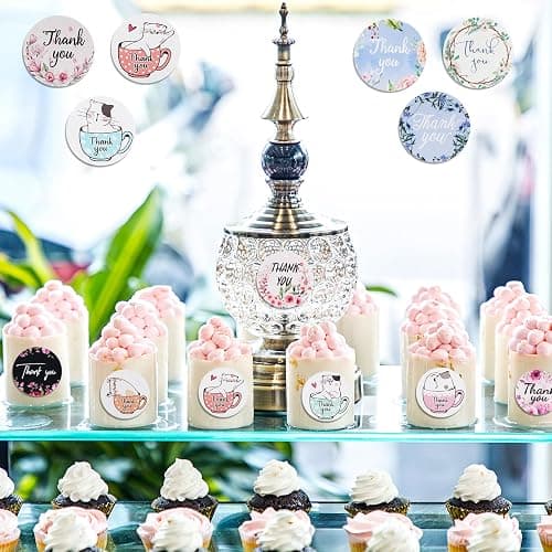 1000 Pieces Thank You Stickers, Round Seal Label Stickers for Greeting Cards Gift Envelopes Boxes Party Decoration Handmade (1'' and 2 Rolls) thumbnail 6
