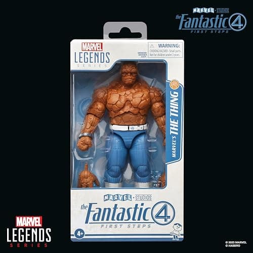 Marvel Legends Series The Thing, The Fantastic Four: First Steps Ben Grimm Movie Collectible 6 Inch Action Figure Toy thumbnail 2