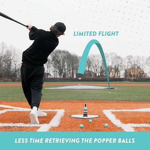 Bandit Sports Mini Tee Popper and Mini Popper Ball Pack Bundle, 12 Pack of Balls thumbnail 4