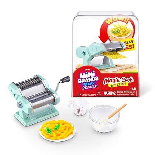 Mini Brands Really Works Magic Cook Kitchen Capsule Series 1 (Pasta Maker) by ZURU, Miniature Real Working Kitchen Appliances, Non-Edible Collectible Mystery Toy for 3+ Kids, Teens and Adults - Image 1
