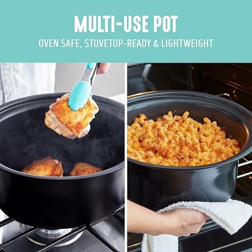 GreenLife 6QT Ceramic Slow Cooker, PFAS-Free, Programmable, Removable Healthy Nonstick Pot for Family Meals, Sear on Stovetop, Keep Warm, Digital Timer, Dishwasher Safe Crock, Turquoise thumbnail 7