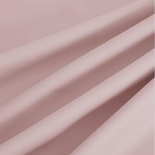 NICETOWN Blush Pink Blackout Curtains 63 Inches Long 2 Panels for Girls Room, Bedroom, Nursery Thermal Insulated Blackout Drapes Solid Grommet Noise Reducing Window Curtains, W40 thumbnail 9