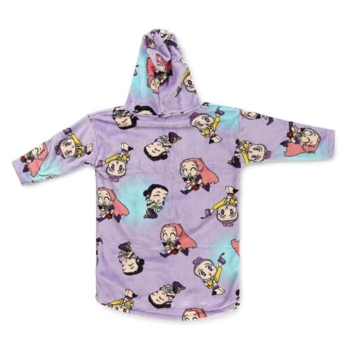 Jay Franco Kpop Demon Hunters Huntrix Kids Hooded Blanket Purple 24x32 thumbnail 3