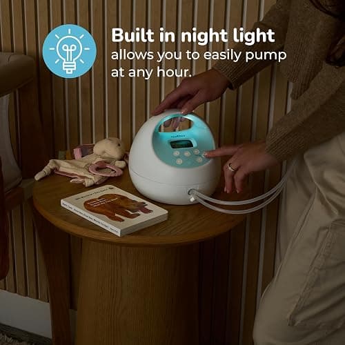 Spectra S1 Plus Hospital Grade Double Electric Breast Pump with Rechargeable Battery, Blue thumbnail 4