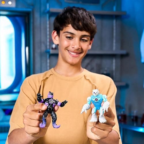 MrBeast Lab Hybrids Multi Pack, Reveal Different Hybrid Parts To Create 2 Mix & Match Action Figures, Plus Parts Of The Golden Panther Dragon, Fuse Millions Of Beast Combinations - Shark VS Polar Bear thumbnail 5