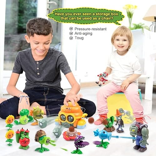 Maikerry PVZ Toys 21pcs Action Figures Set Great Gifts for Kids and Fans,Birthday and Party -with Waterproof Battlefield Map thumbnail 7