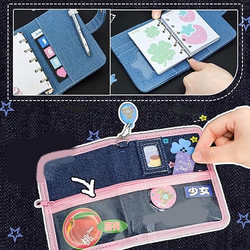YUSHENYI Retro Notebook Scrapbook Journal Notepads Small Sweet Clovers Colorful Page Binder For School Retro Sweet Clovers Scrapbook Journal Notepad For School thumbnail 2